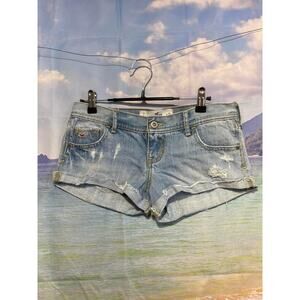 Hollister Women's Light Blue Jean Shorts